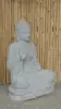 Product image 5 of the product “Seated Buddha with floral carving - Abhaya position. About 68cm length, 42cm width, 100cm height. Natural stone (river stone), stonemasonry ”